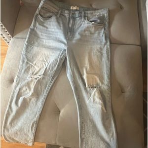 Madewell crop boyfriend jeans